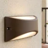 Applique Da Esterno-Selezionato da Mazzolaluce Applique per esterni color caffe moderna led 10w 4000k ip65