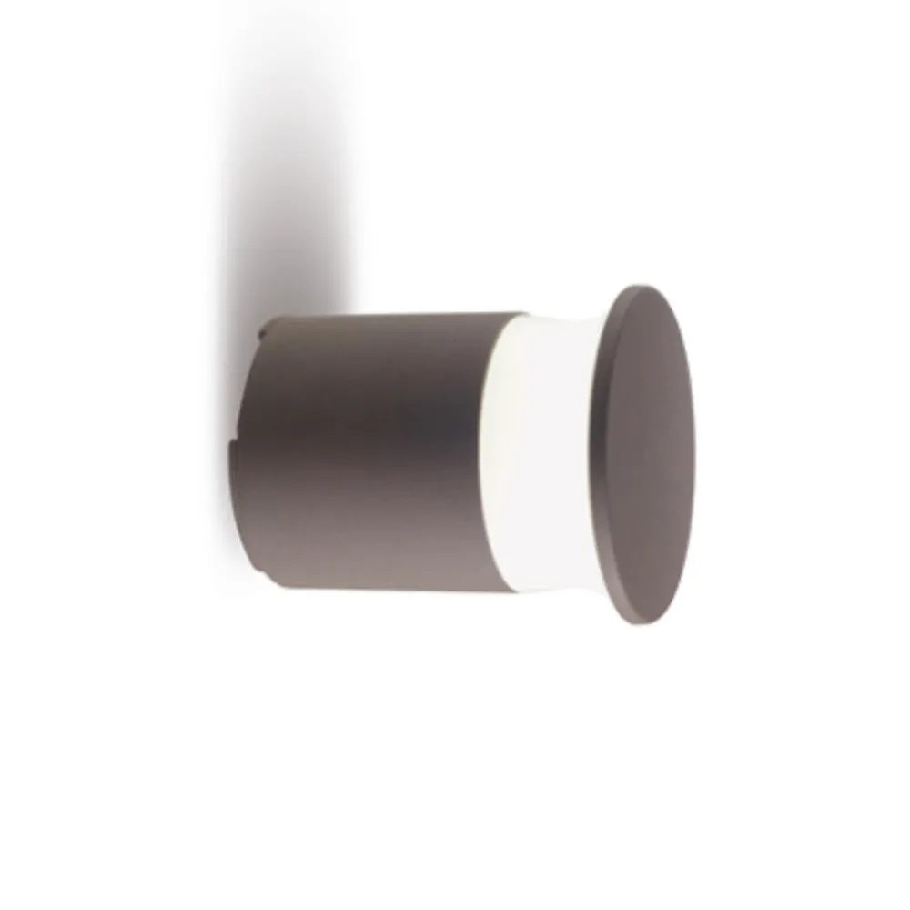 Applique Da Esterno-Selezionato da Mazzolaluce Applique per esterni led 9w 3000k cilindro marrone ip65