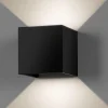 Applique Da Esterno-Selezionato da Mazzolaluce Applique per esterni led 20w 4000k cubo xl nero moderna