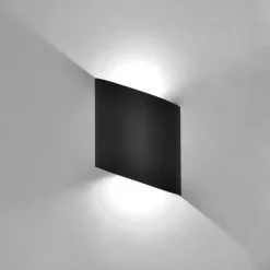 Applique Da Esterno-Selezionato da Mazzolaluce Applique per esterni moderna nero led 10w 3000k ip54 fp