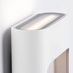 Applique Da Esterno-Selezionato da Mazzolaluce Applique per esterni moderno bianco quadrato led 9w 3000k