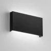 Applique Da Esterno-Affralux Applique per esterni wally nero 20w 3000k 4000k moderna