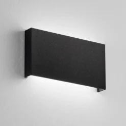 Applique Da Esterno-Affralux Applique per esterni wally nero 20w 3000k 4000k moderna