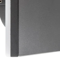 Applique Da Esterno-Selezionato da Mazzolaluce Applique per esterno antracite quadrato led 9,6w 3000k