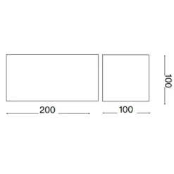 Applique Da Esterno-Ideal Lux Applique per esterno atom ap d20 nera led 3000k ip54
