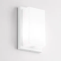 Applique Da Esterno-IsyLuce Applique per esterno balcone bianca moderna