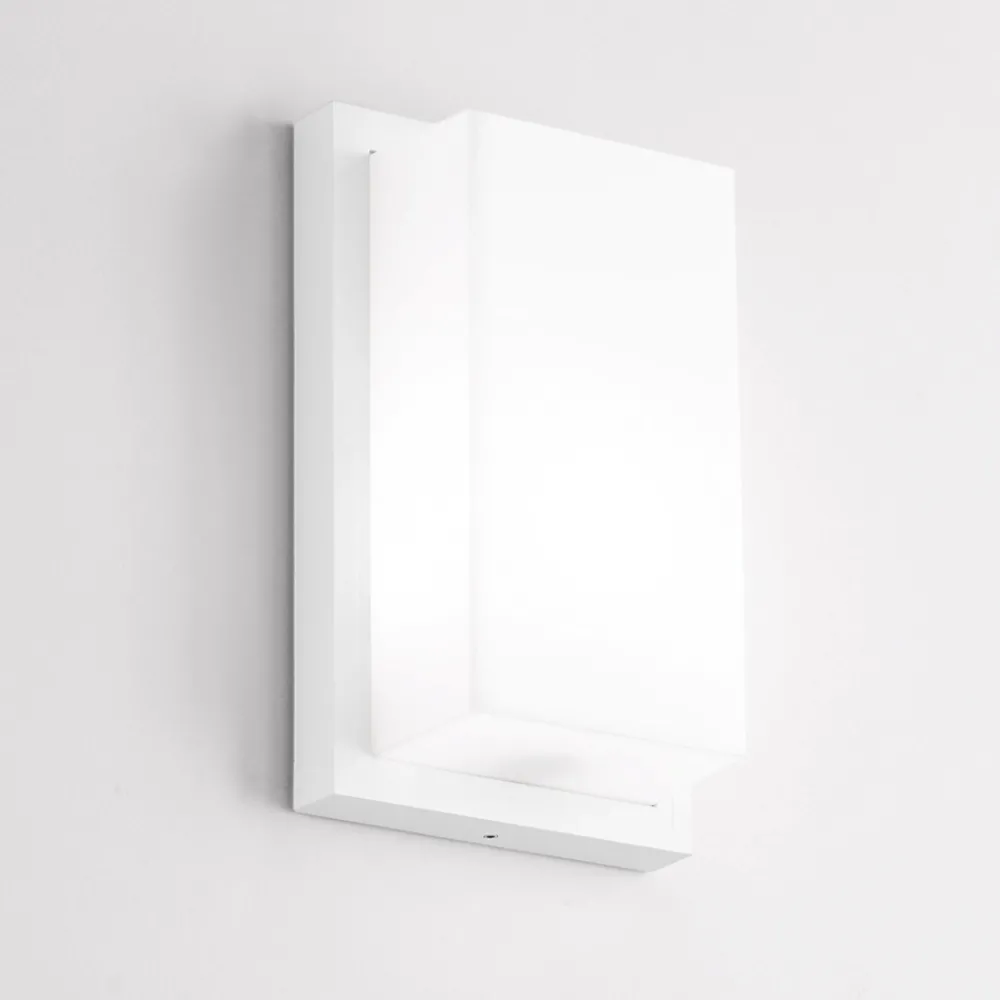 Applique Da Esterno-IsyLuce Applique per esterno balcone bianca moderna