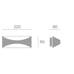 Applique Da Esterno-Selezionato da Mazzolaluce Applique per esterno balcone marrone led 6w 4000k ip65