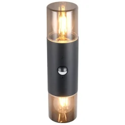Applique Da Esterno-Selezionato da Mazzolaluce Applique per esterno con sensore movimento nera moderna