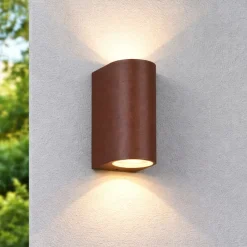 Applique Da Esterno-Selezionato da Mazzolaluce Applique per esterno corten moderna marrone