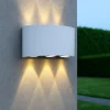 Applique Da Esterno-Maytoni Applique per esterno design moderna bianco ip54 6w 3000k strato