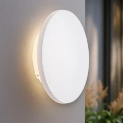 Applique Da Esterno-Selezionato da Mazzolaluce Applique per esterno disco led 16w 3000k bianco