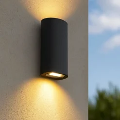 Applique Da Esterno-Selezionato da Mazzolaluce Applique per esterno grafite design moderno led 20w 3000k