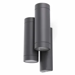 Applique Da Esterno-Selezionato da Mazzolaluce Applique per esterno grigio 2 luci moderna