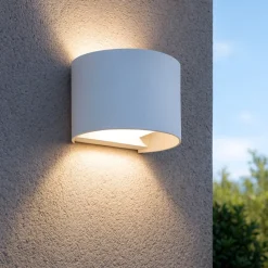 Applique Da Esterno-Gea Luce Applique per esterno ip54 bianca 10w led 4000k