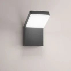 Applique Da Esterno-Perenz Illuminazione Applique per esterno led 20w cct antracite ip65 perenz piega