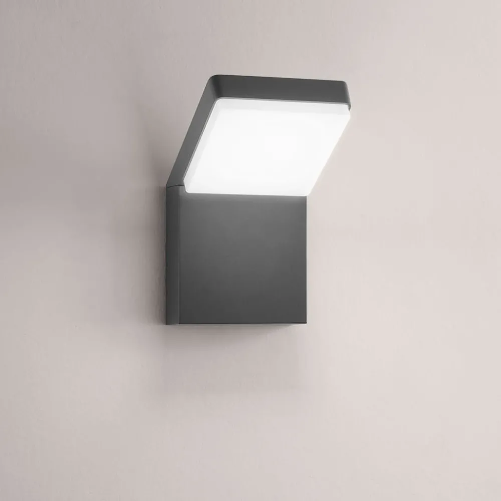 Applique Da Esterno-Perenz Illuminazione Applique per esterno led 20w cct antracite ip65 perenz piega