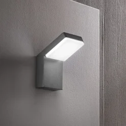 Applique Da Esterno-Perenz Illuminazione Applique per esterno led 20w cct antracite ip65 perenz piega