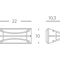 Applique Da Esterno-Selezionato da Mazzolaluce Applique per esterno marrone led 10w 4000k moderno