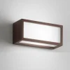 Applique Da Esterno-IsyLuce Applique per esterno marrone corten r7s deco