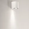 Applique Da Esterno-IsyLuce Applique per esterno moderno tonda bianca