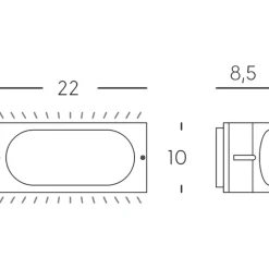 Applique Da Esterno-Selezionato da Mazzolaluce Applique per esterno moderno marrone e27