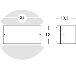 Applique Da Esterno-Selezionato da Mazzolaluce Applique per esterno moderno grigio ip54