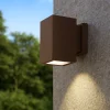 Applique Da Esterno-Gea Luce Applique per esterno quadrato marrone