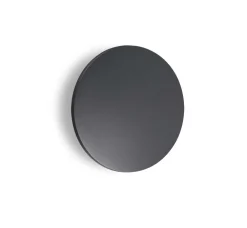Applique Da Esterno-Ideal Lux Applique per esterno tonda antracite ip54 punto ap d24 led 12w 3000k