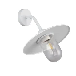 Applique Da Esterno-Selezionato da Mazzolaluce Applique per esterno vintage alluminio bianco ip44 diffusore in vetro