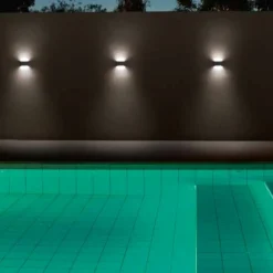 Applique Da Esterno-IsyLuce Applique per esterno 12w 4000k cover bianco antracite