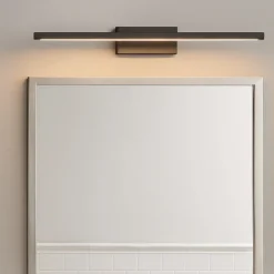 Applique Da Bagno-Selezionato da Mazzolaluce Applique per specchio bagno nera moderna led 18w 3000k