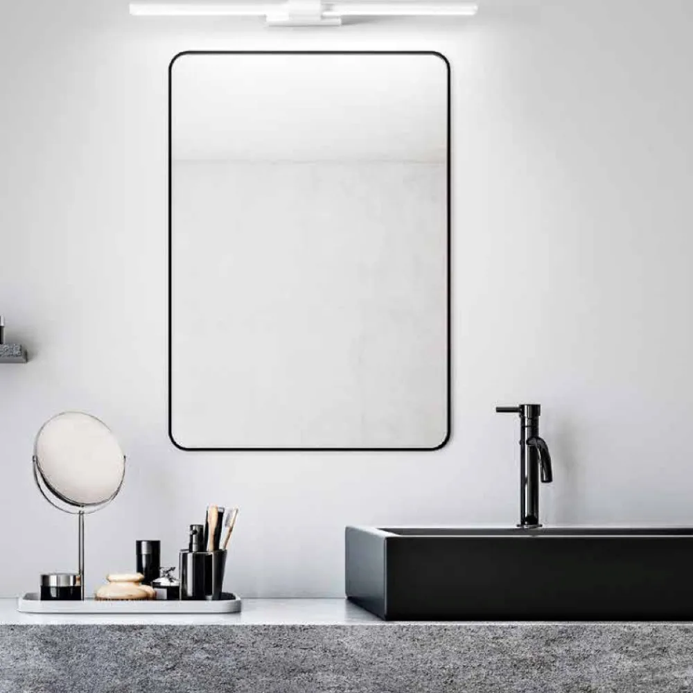 Applique Da Bagno-Perenz Illuminazione Applique per specchio bagno orientabile 91cm bianco 16w 3000k line
