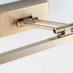 Applique Da Bagno-Selezionato da Mazzolaluce Applique per specchio bagno orientabile 12w 3000k oro