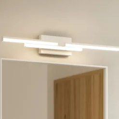 Applique Da Bagno-Selezionato da Mazzolaluce Applique per specchio da bagno moderno bianco 3000k 31w