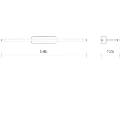Applique Da Bagno-IsyLuce Applique per specchio da bagno 12w 4000k cromo