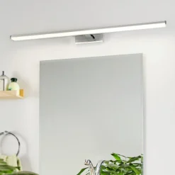 Applique Da Bagno-Eglo Applique per specchio da bagno 14w 4000k cromato pandella