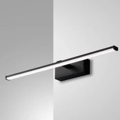 Applique Da Bagno-Fabas Luce Applique per specchio da bagno 50cm led 10w 3000k nero fabas nala