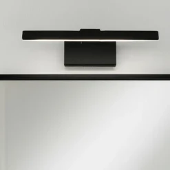 Applique Da Bagno-IsyLuce Applique per specchio da bagno nero led 12w 3000k ip20