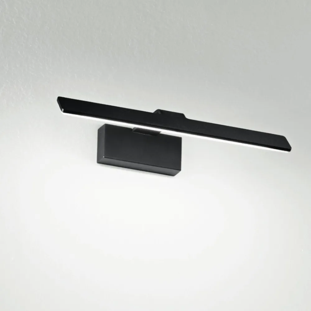 Applique Da Bagno-IsyLuce Applique per specchio da bagno nero led 12w 3000k ip20
