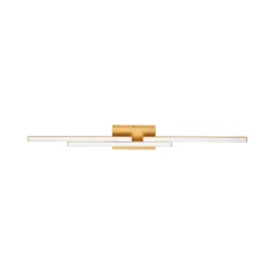 Applique Da Bagno-Selezionato da Mazzolaluce Applique per specchio da bagno oro led 3000k ip44 moderna
