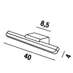 Applique Da Bagno-Perenz Illuminazione Applique per specchio da bagno led 10w 4000k perenz bold