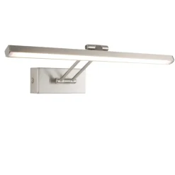 Applique Da Bagno-Selezionato da Mazzolaluce Applique per specchio da bagno led 12w 3000k nickel orientabile