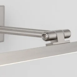 Applique Da Bagno-Selezionato da Mazzolaluce Applique per specchio da bagno led 12w 3000k nickel orientabile