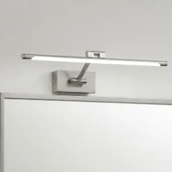 Applique Da Bagno-Gea Luce Applique per specchio da bagno cromo led 8w 3000k