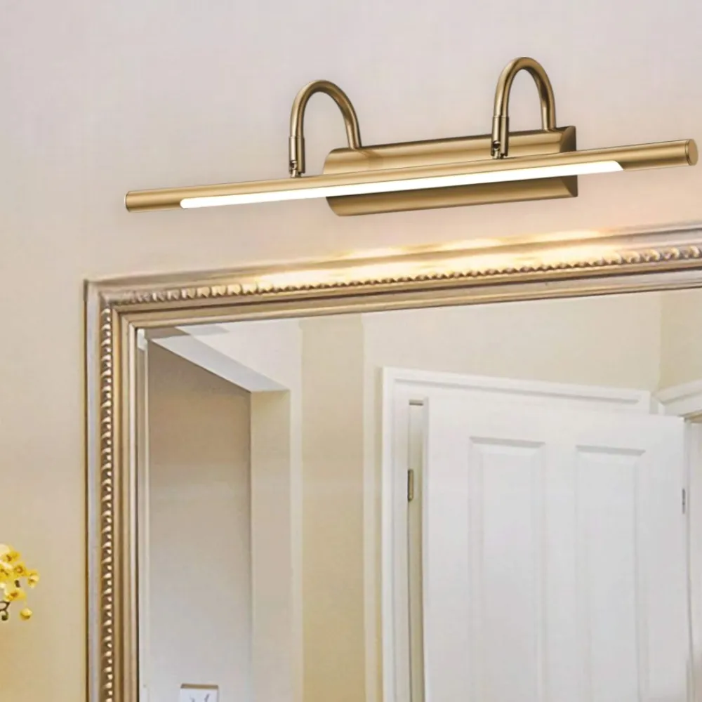 Applique Da Bagno-Selezionato da Mazzolaluce Applique per specchio da bagno classico oro anticato 8w 3000k