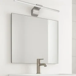 Applique Da Bagno-Selezionato da Mazzolaluce Applique per specchio da bagno led 10w 4000k nichel
