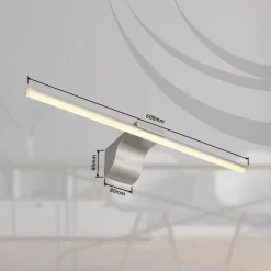 Applique Da Bagno-Selezionato da Mazzolaluce Applique per specchio da bagno led 10w 4000k nichel