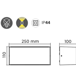 Applique Da Esterno-Selezionato da Mazzolaluce Applique per terrazzo ip44 h11 cm bianco opaco