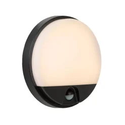 Applique Da Esterno-Selezionato da Mazzolaluce Applique piatto da esterno con sensore crepuscolare movimento led 10w 3000k